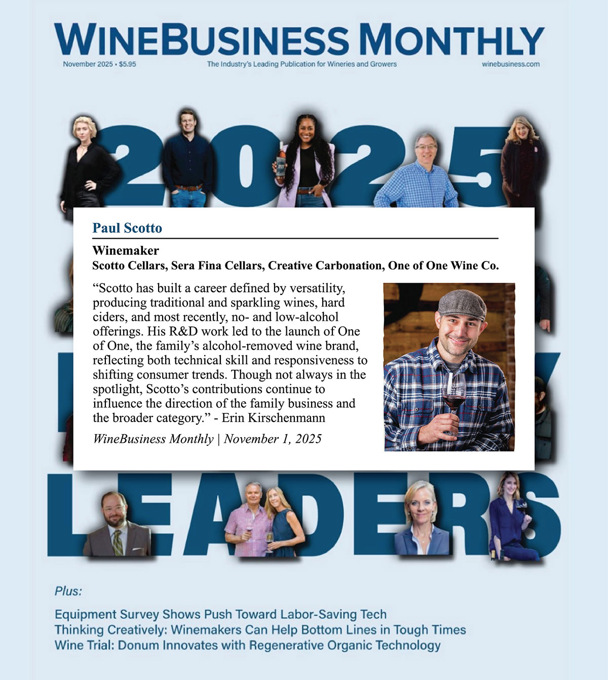 Wine Business Monthly 20205 Leaders: Paul Scotto